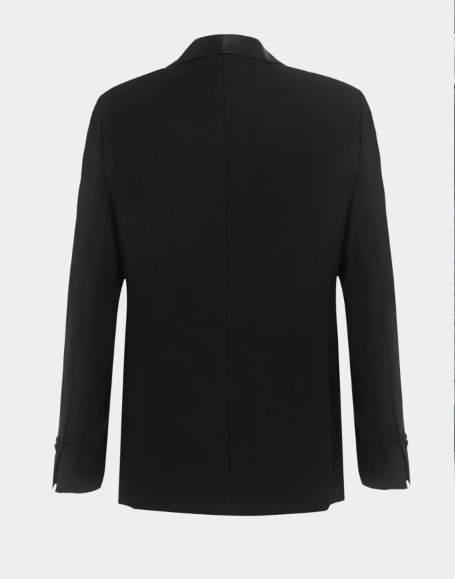 Retro black shawl lapel jacket