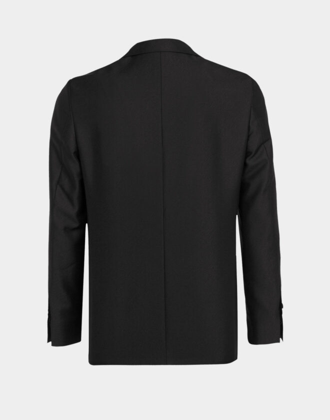Retro black Venezia evening jacket with cut lapels