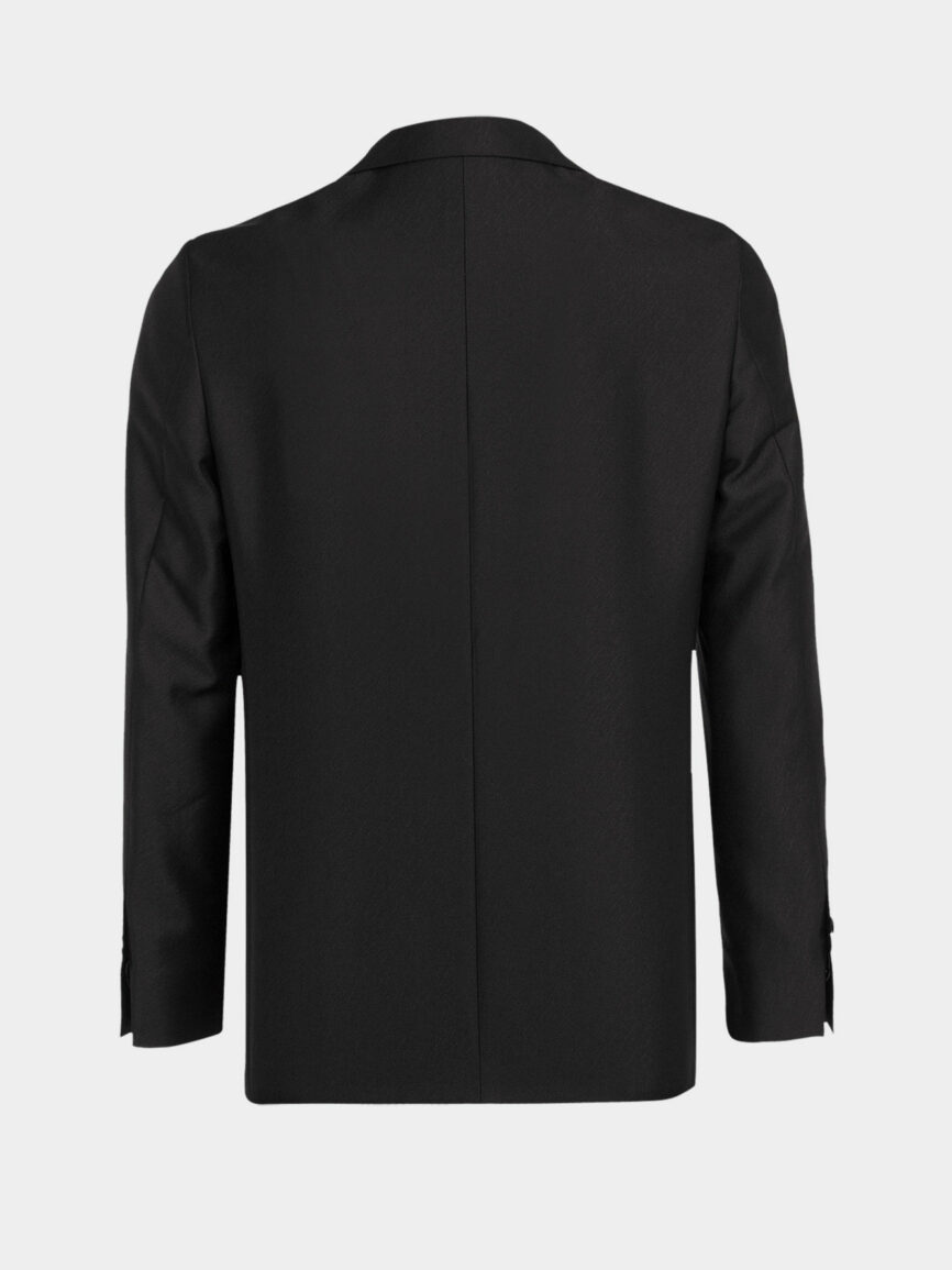 Retro black Venezia evening jacket with cut lapels