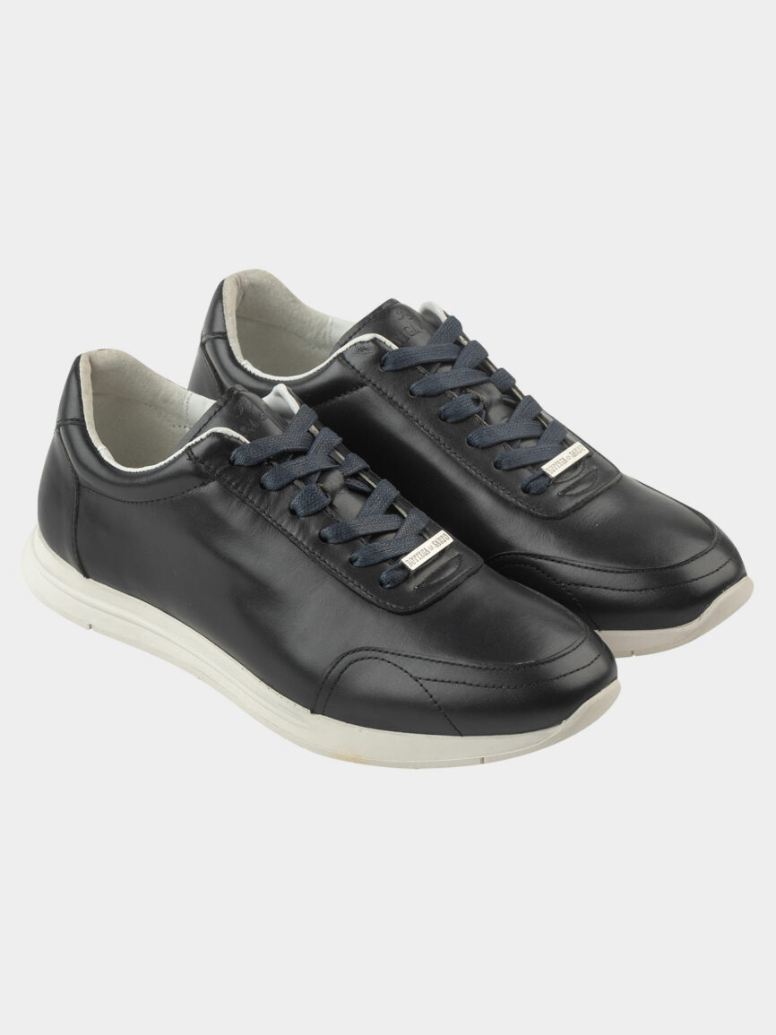 Blue navy leather Sneaker