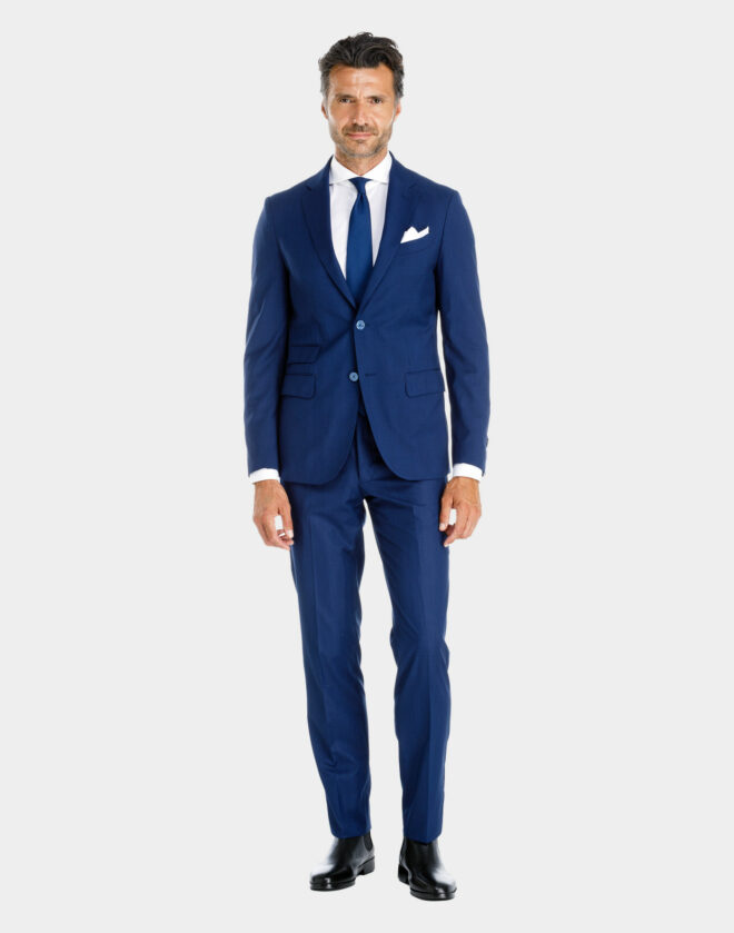 Blue Roma Prince of Wales Check suit
