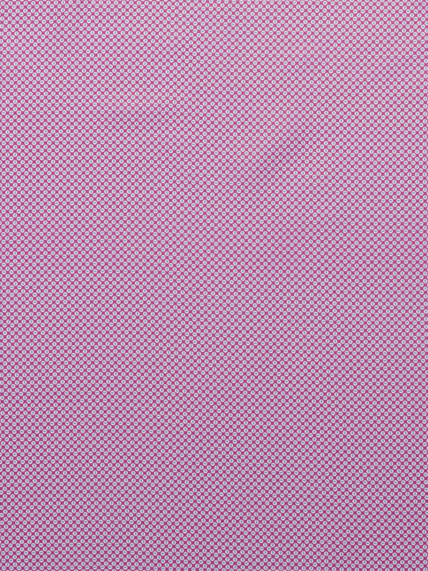 Pochette in seta con motivo geometrico viola