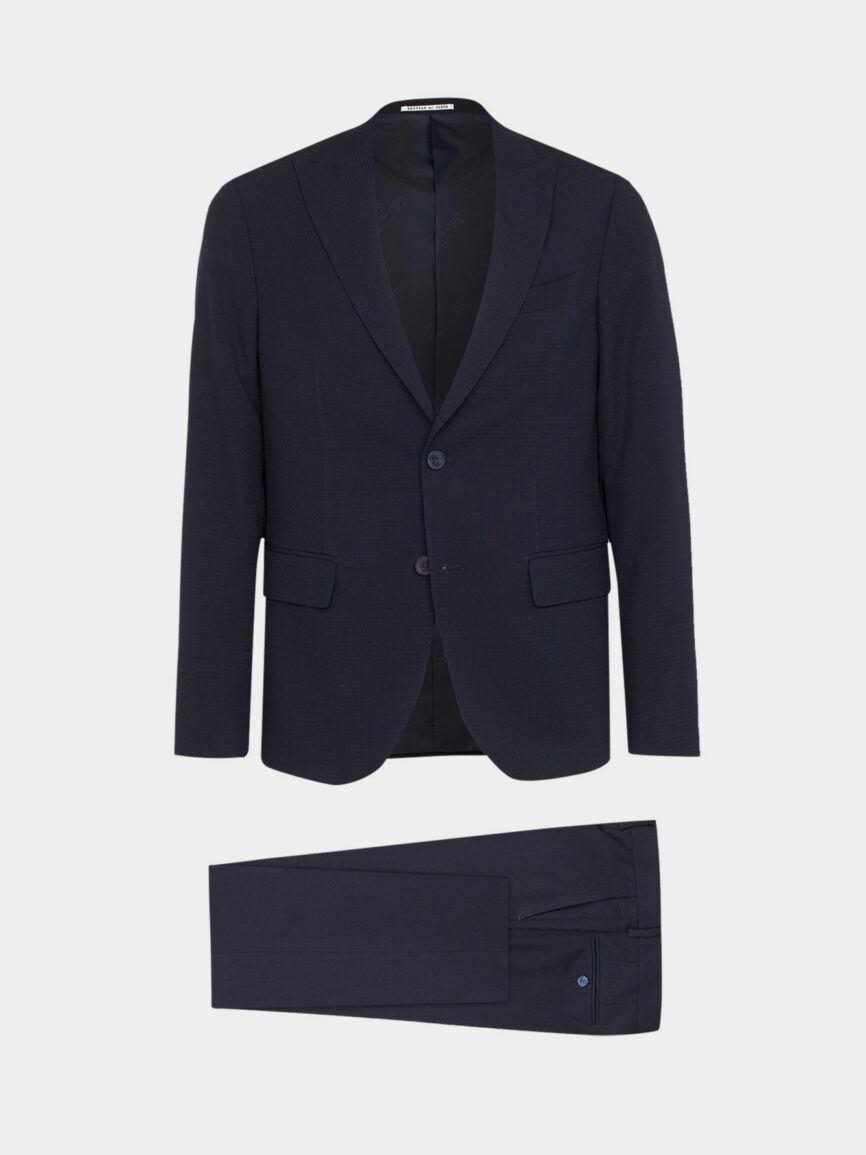 Dark blue single-breasted Milano suit