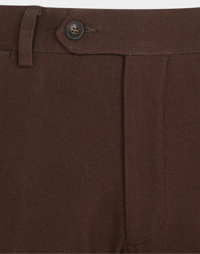 Pantalone sartoriale in cotone fustagno marrone