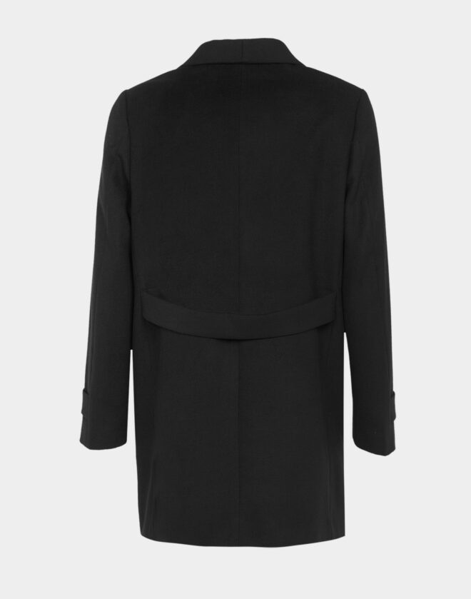 Black shawl collar coat