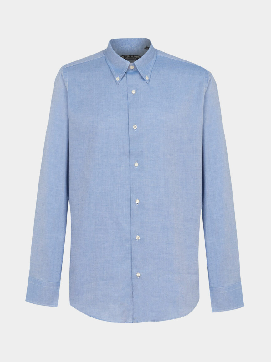 Light blue Cotton Oxford Regular Fit Shirt
