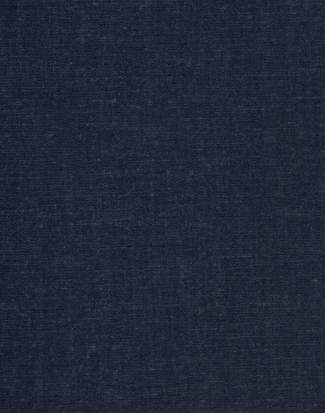 Camicia blu melange in Twill di cotone Regular Fit