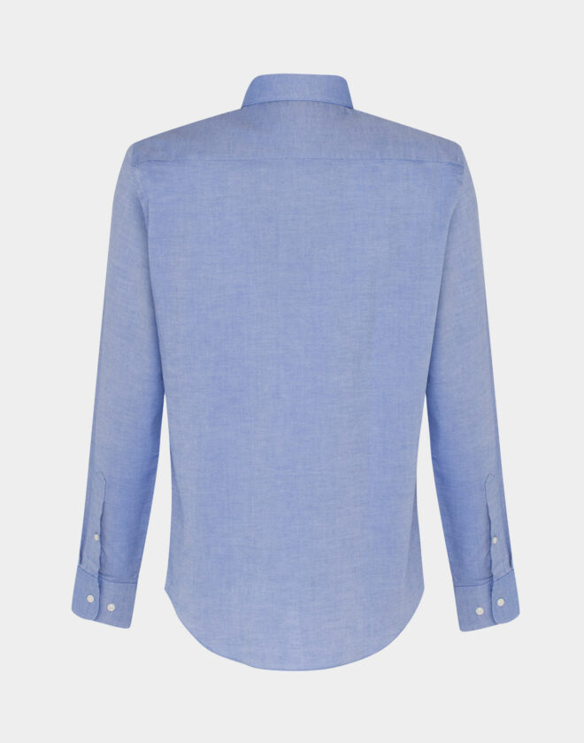 Camicia azzurra in cotone Oxford Regular Fit