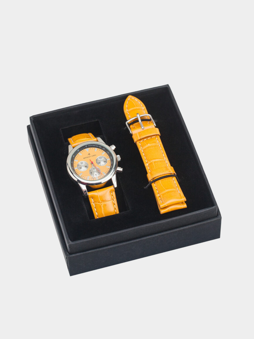 Yellow dial watch