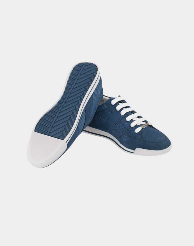 Sneaker in pelle scamosciata blu