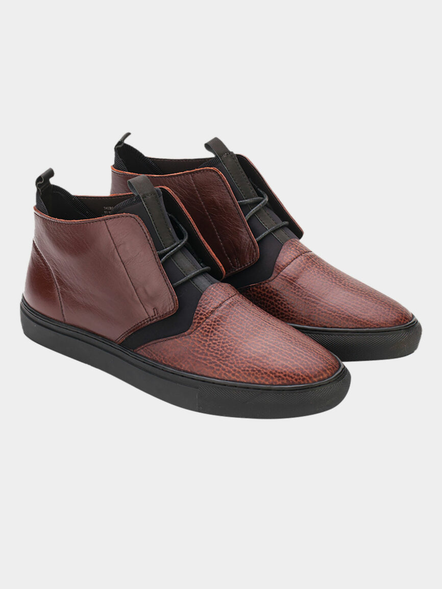 Brown chukka ankle boots