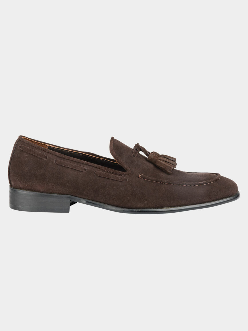 Brown suede loafers with tasselsi mage-id-11754-alt-tex