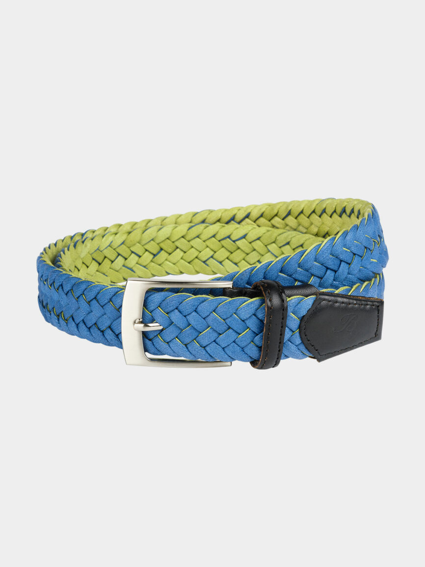Light blue braided belt