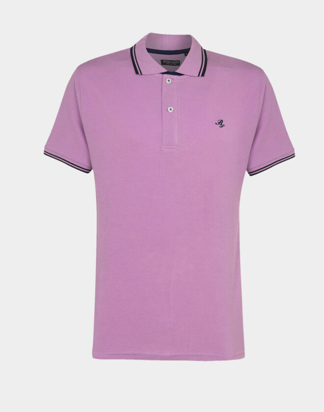 Slim fit polo shirt in superlight pique cotton