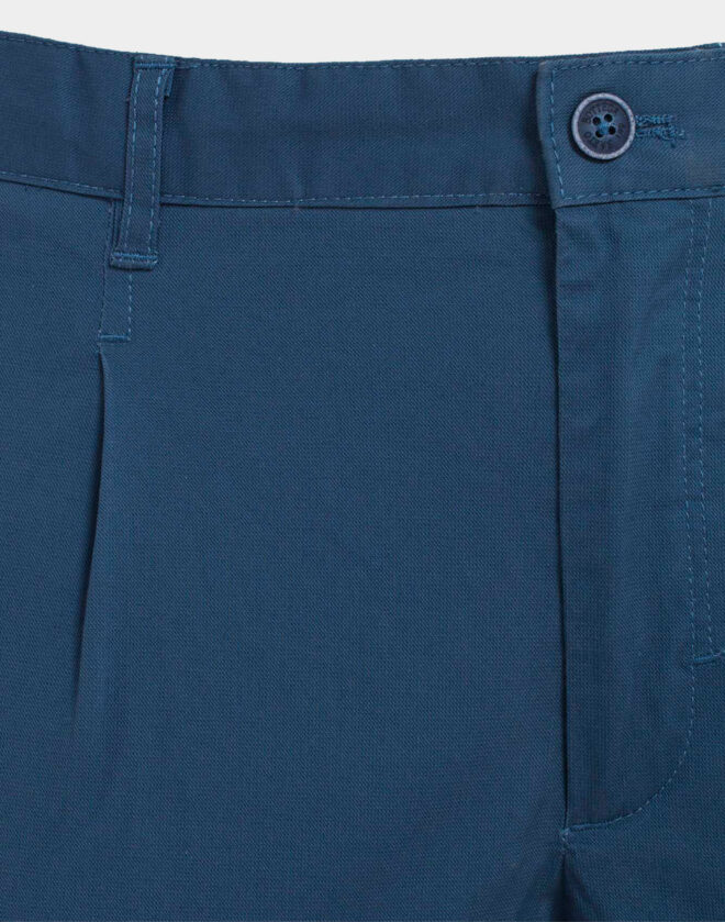 Stretch cotton Capri pants with micro design