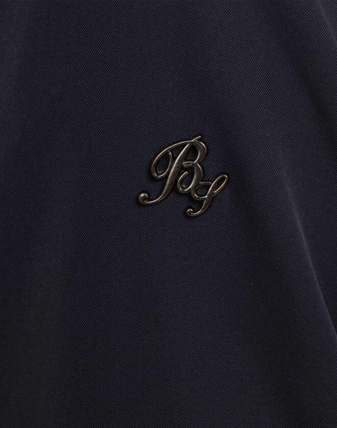 Technical coat in navy blue BS-Stretch fabric