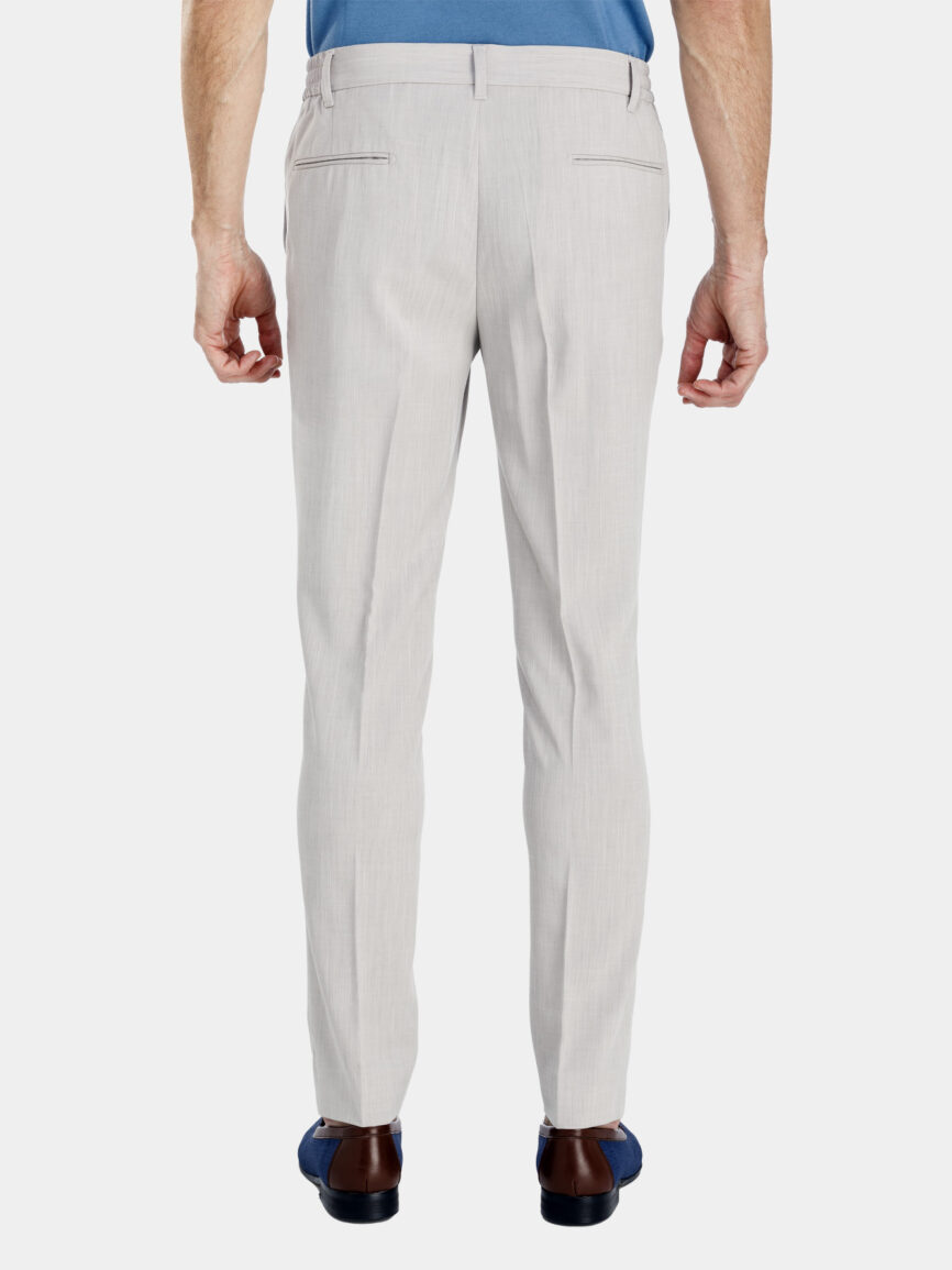Pantalone con Coulisse in tela di lino beige