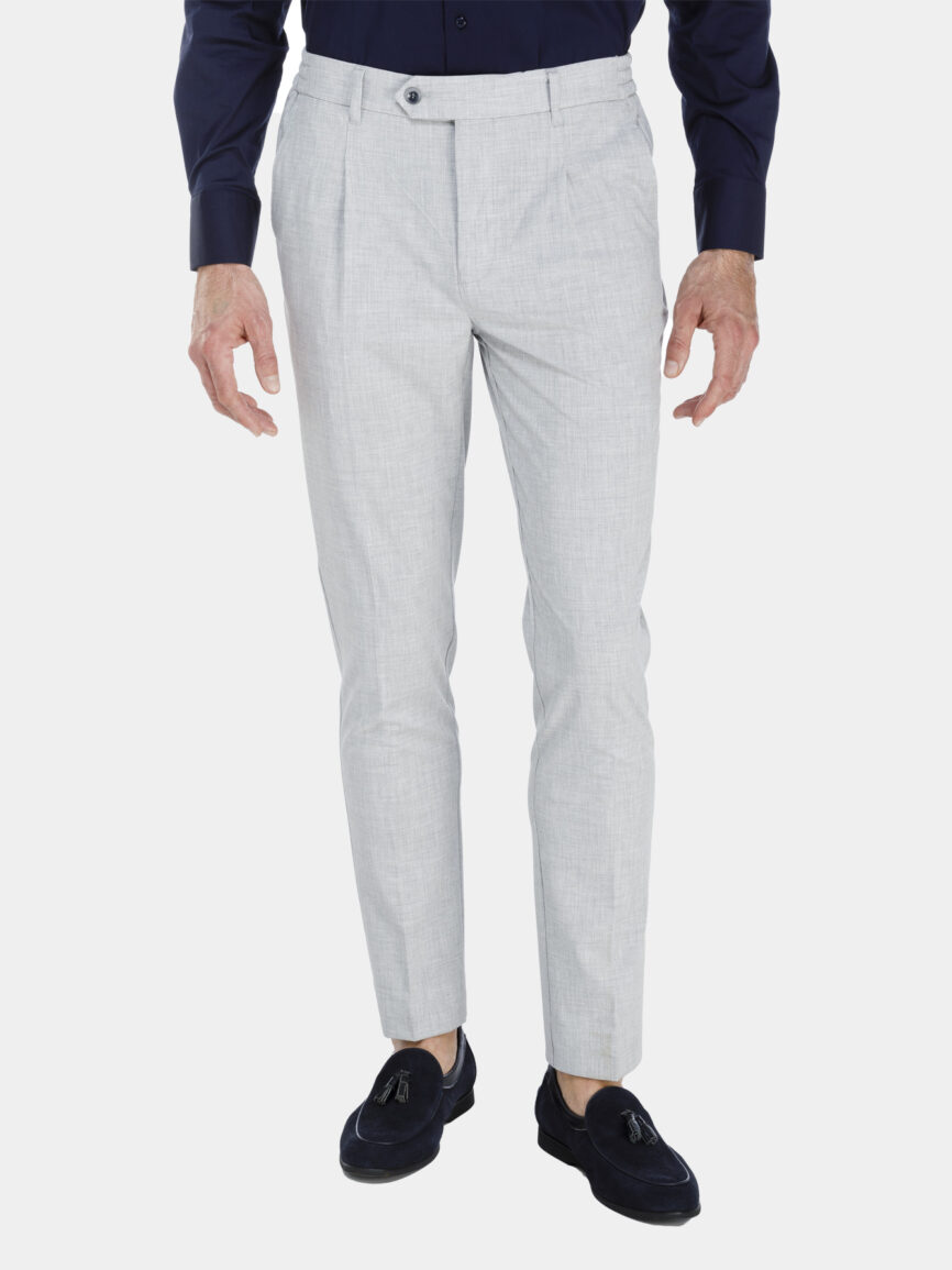 Light gray linen canvas pants