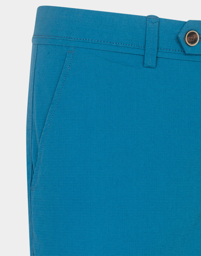 Stretch cotton Cargo bermuda shorts with micro design