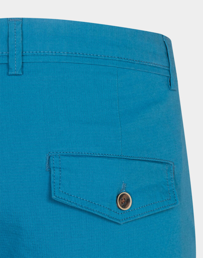 Stretch cotton Cargo bermuda shorts with micro design