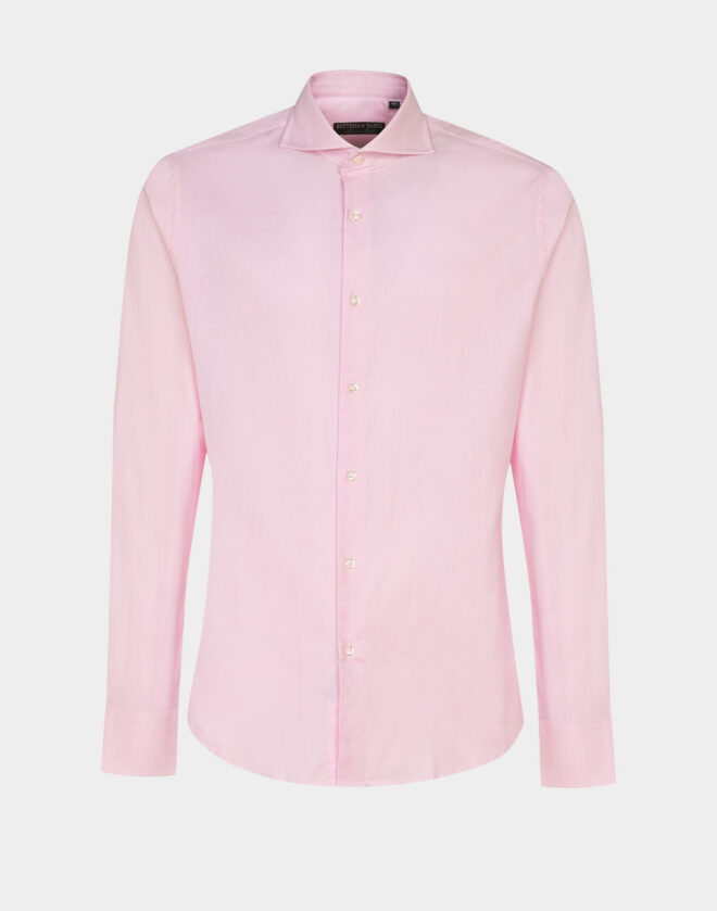 Camicia rosa in cotone Oxford Super Slim Fit