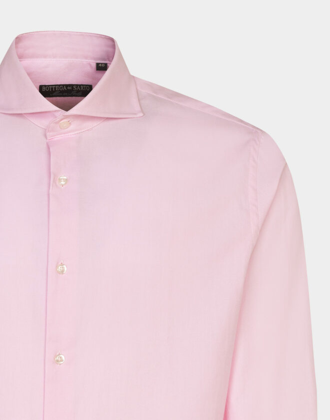 Pink cotton oxford Super slim fit shirt