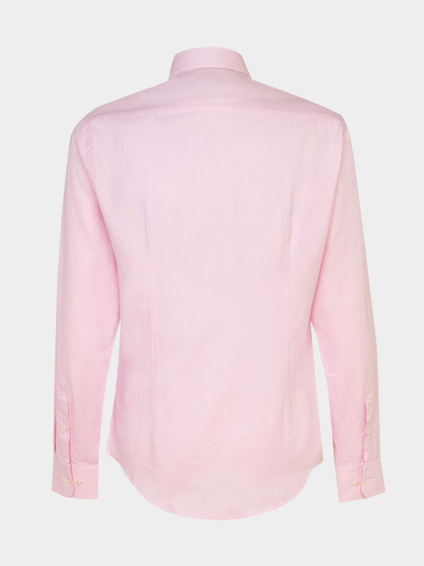 Pink cotton oxford Super slim fit shirt
