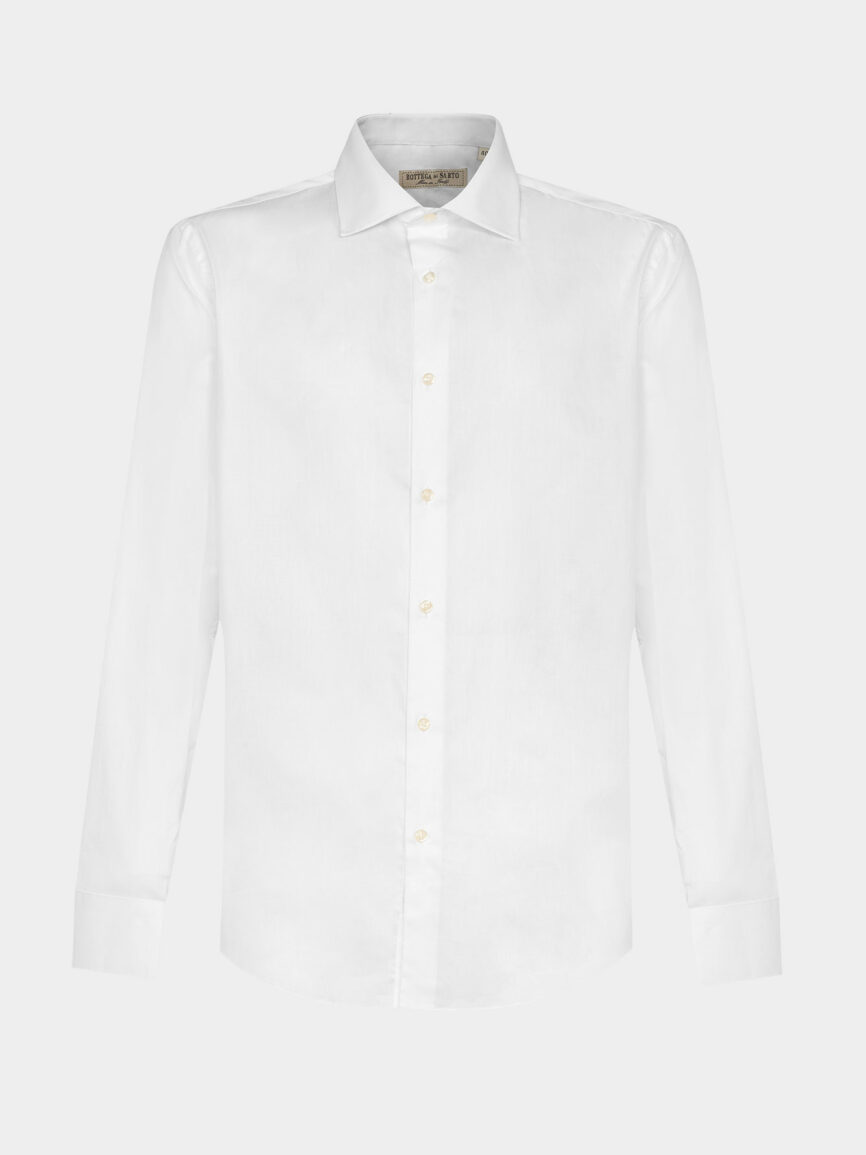 White Cotton Zephyr Regular Fit Shirt