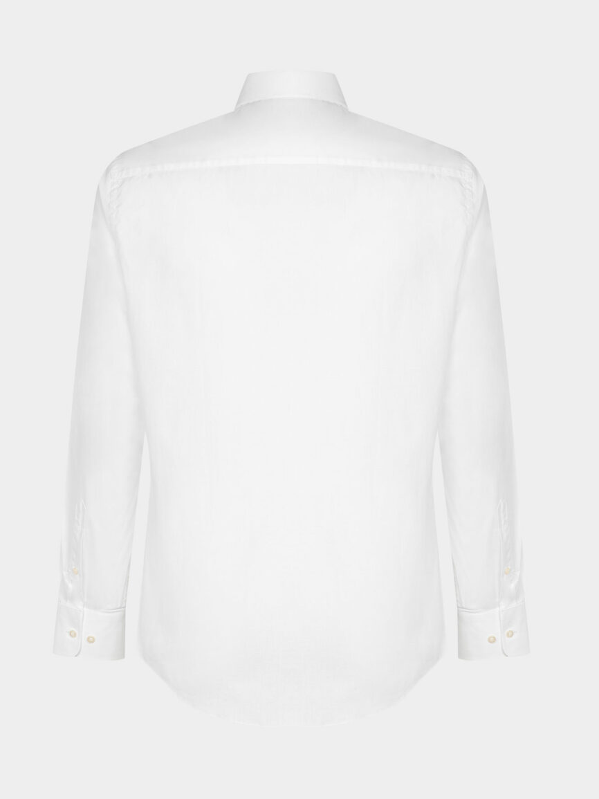 Camicia bianca in Zephyr di cotone Regular Fit